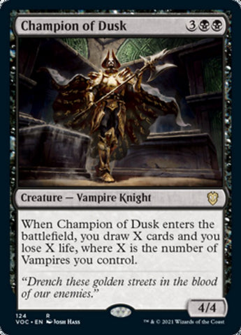Champion of Dusk [Innistrad: Crimson Vow Commander] (VOC 124)