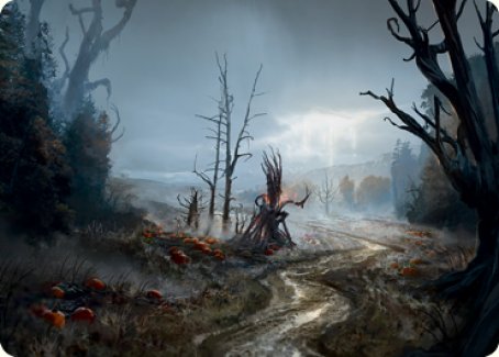 Overgrown Farmland Art Card [Innistrad: Midnight Hunt Art Series] (AMID 74)