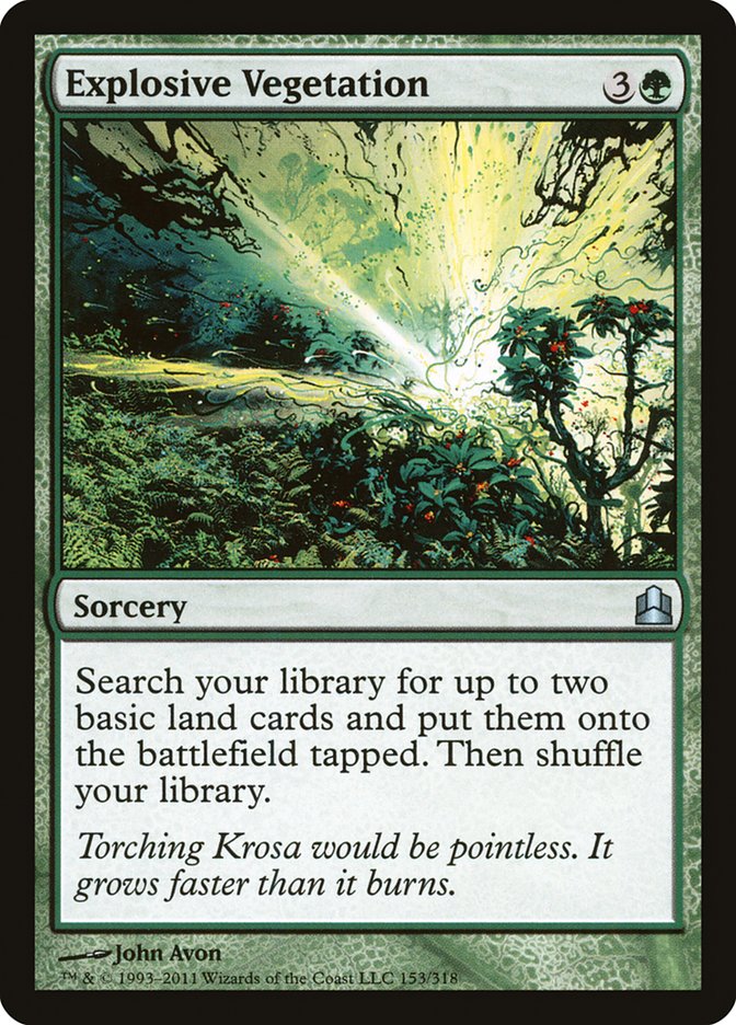 Explosive Vegetation [Commander 2011] (CMD 153)