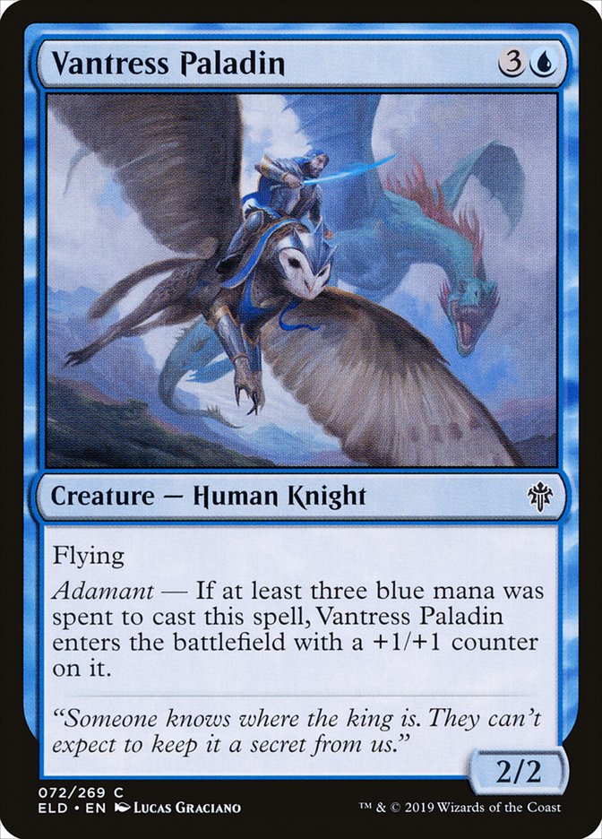 Vantress Paladin [Throne of Eldraine] (ELD 72)