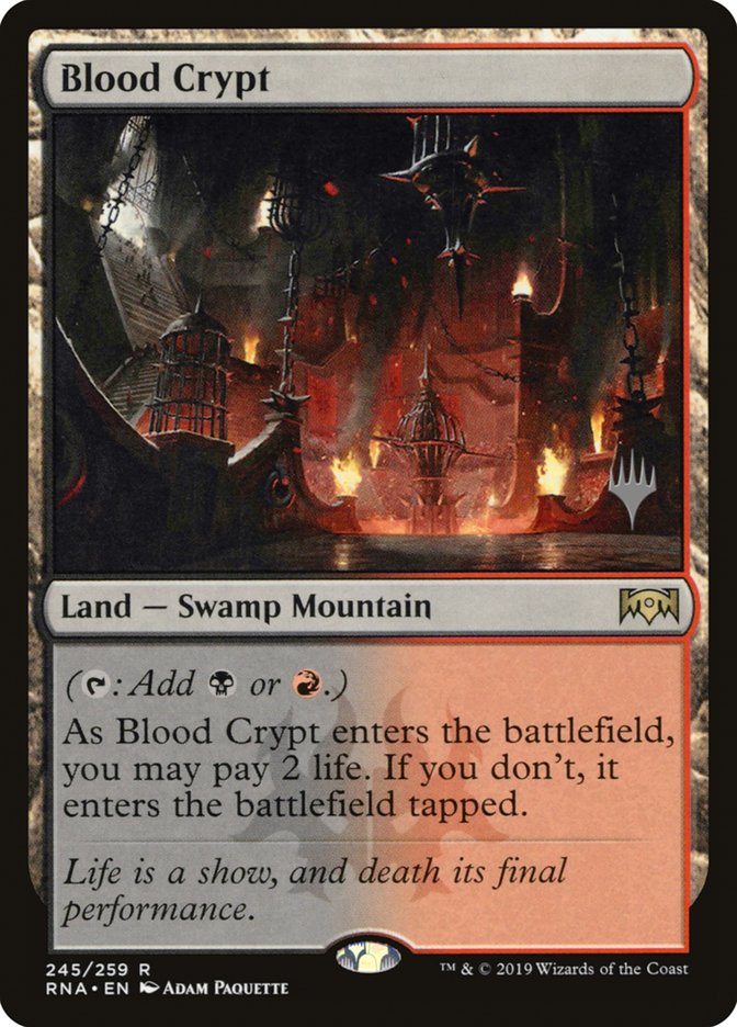Blood Crypt (Promo Pack) [Ravnica Allegiance Promos] (PRNA 245P)