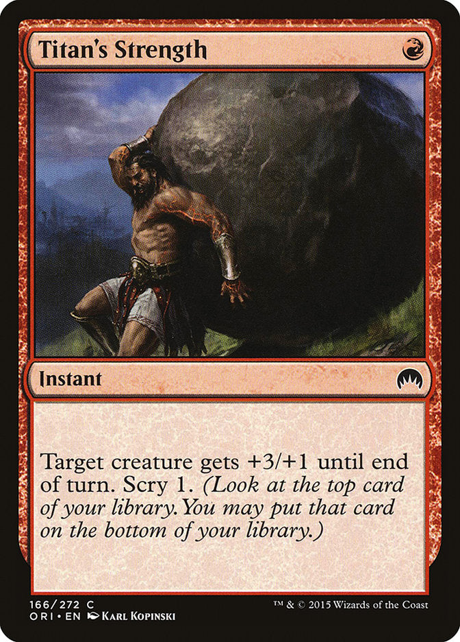 Titan's Strength [Magic Origins] (ORI 166)