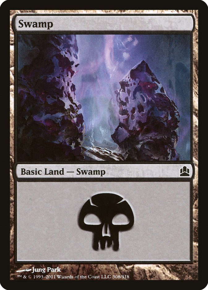 Swamp (#308) [Commander 2011] (CMD 308)