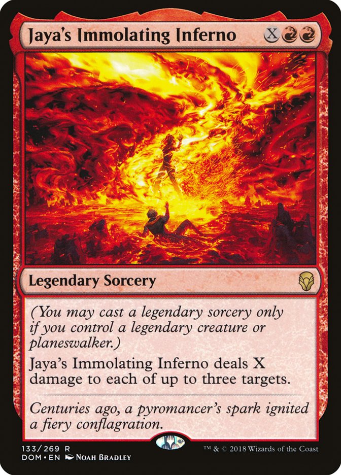 Jaya's Immolating Inferno [Dominaria] (DOM 133)
