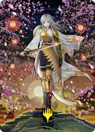 The Wandering Emperor 2 Art Card (Gold-Stamped Signature) [Kamigawa: Neon Dynasty Art Series] (ANEO 50)