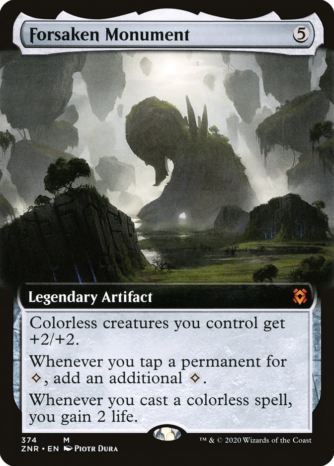 Forsaken Monument (Extended Art) [Zendikar Rising] (ZNR 374)