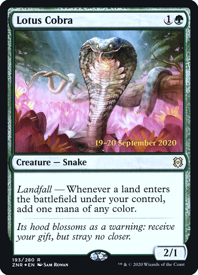 Lotus Cobra  [Zendikar Rising Prerelease Promos] (PZNR 193S)
