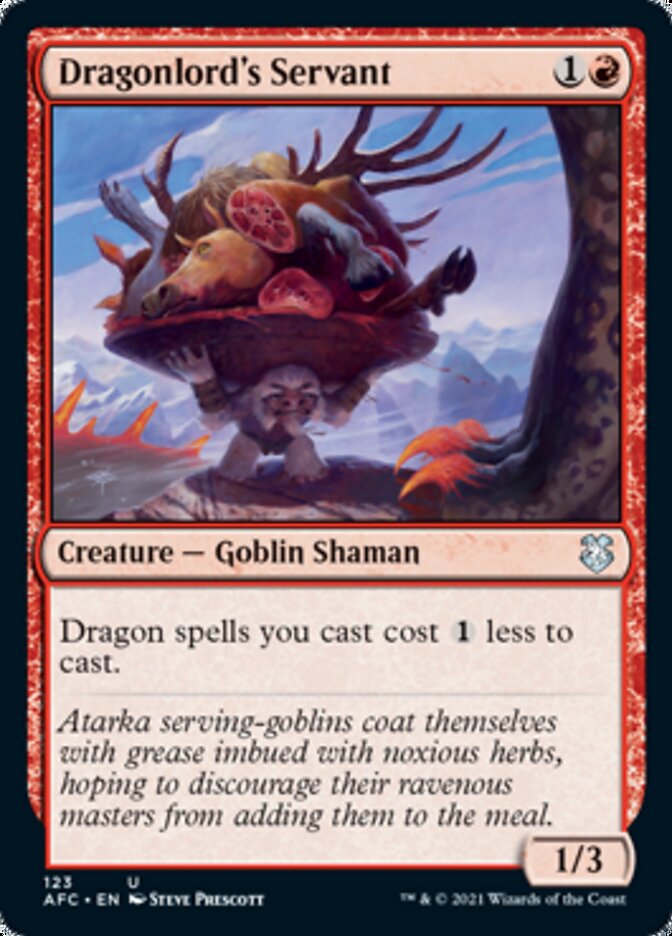Dragonlord's Servant [Dungeons & Dragons: Adventures in the Forgotten Realms Commander] (AFC 123)