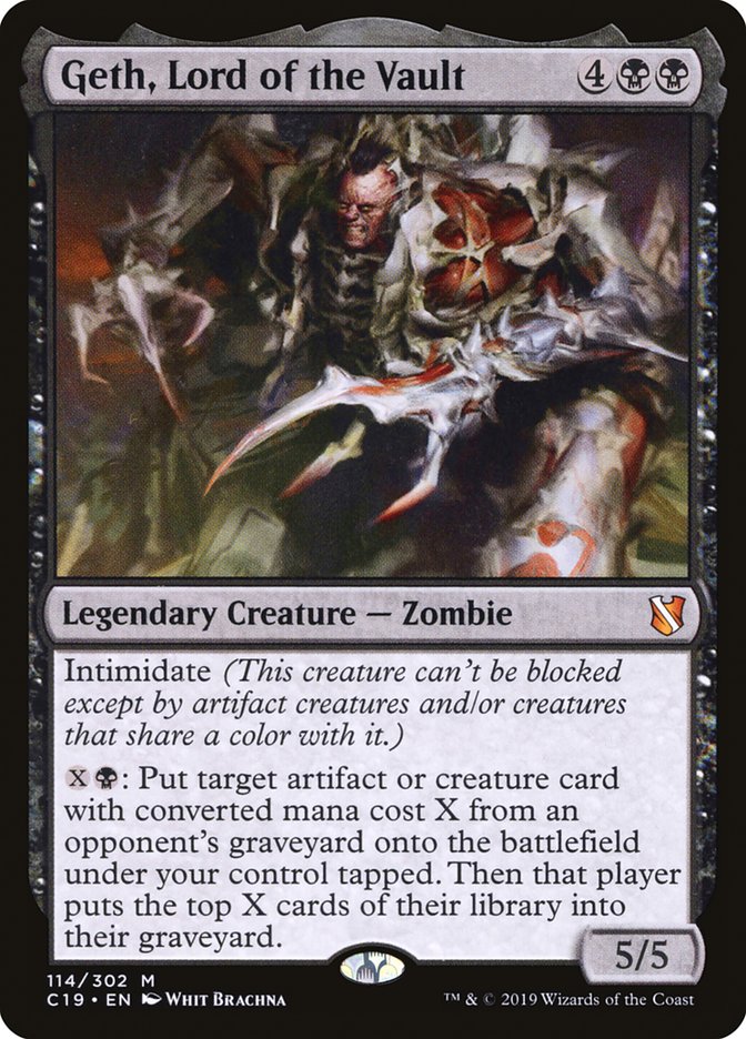 Geth, Lord of the Vault [Commander 2019] (C19 114)