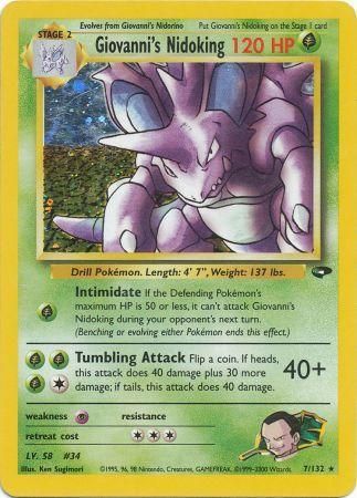 Giovanni's Nidoking (7/132) [Gym Challenge]