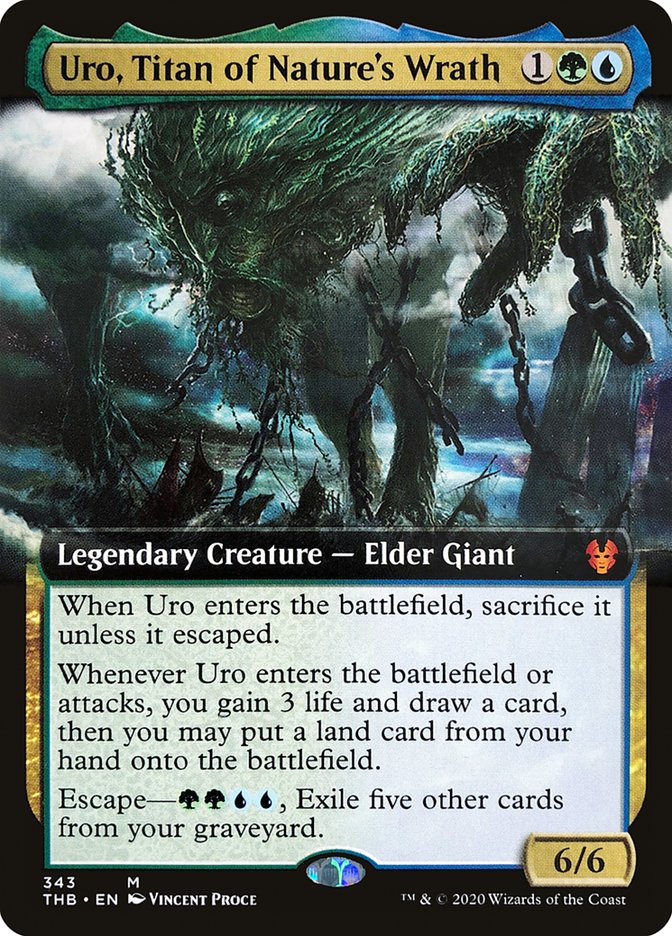 Uro, Titan of Nature's Wrath (Extended Art) [Theros Beyond Death] (THB 343)