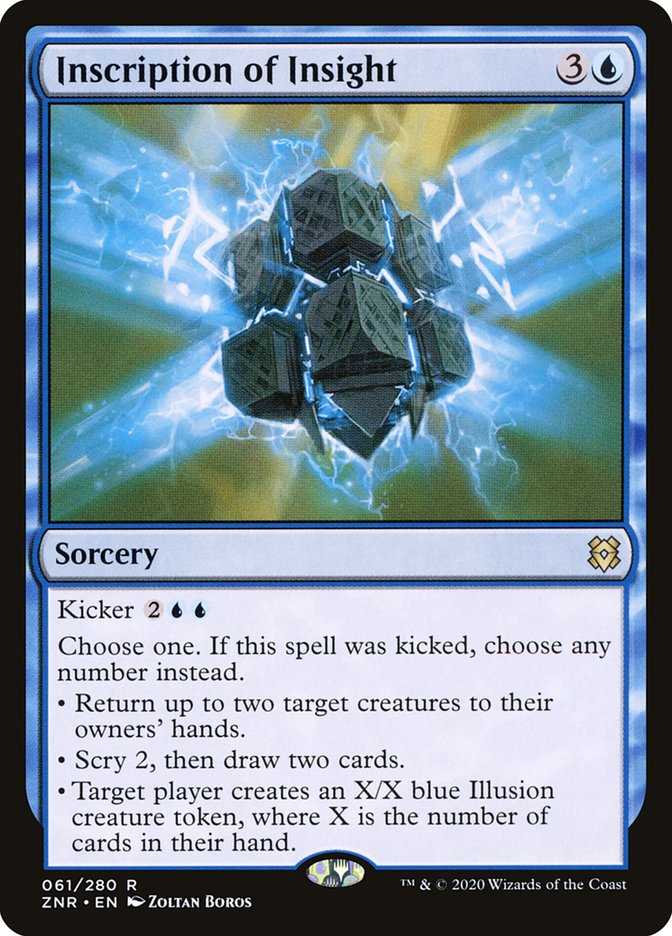 Inscription of Insight [Zendikar Rising] (ZNR 61)