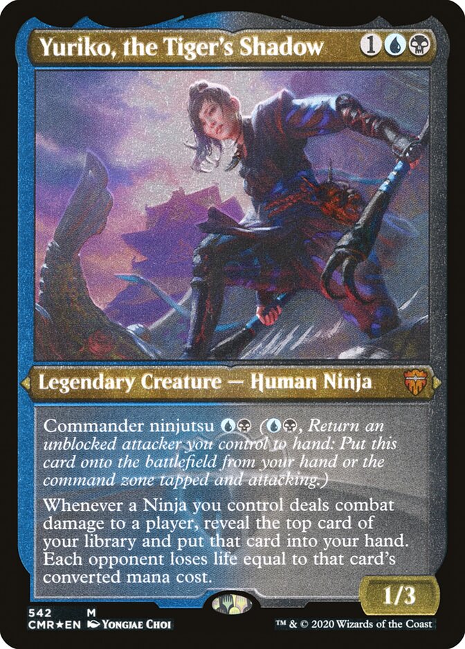 Yuriko, the Tiger's Shadow [Commander Legends Etched] (PCMR 542)