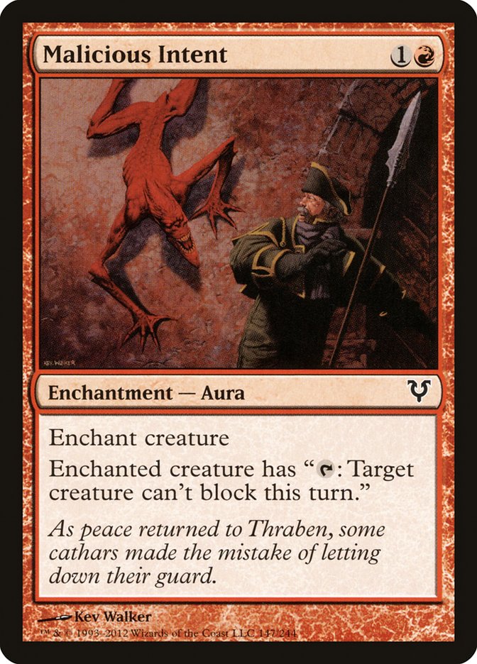 Malicious Intent [Avacyn Restored] (AVR 147)