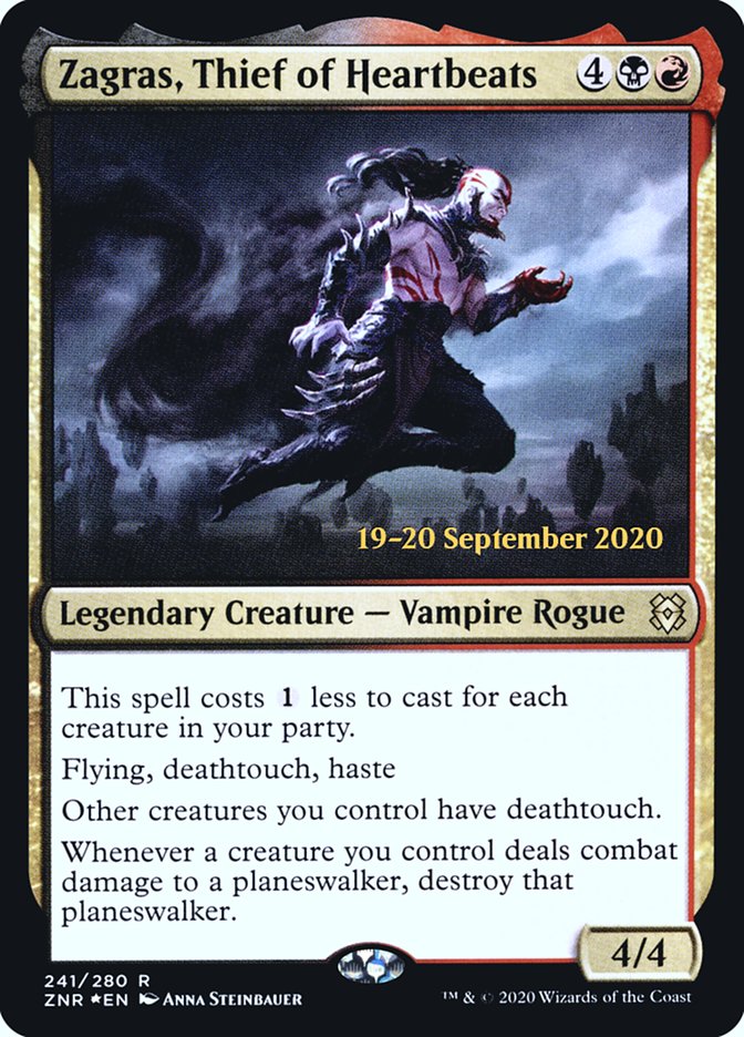 Zagras, Thief of Heartbeats  [Zendikar Rising Prerelease Promos] (PZNR 241S)