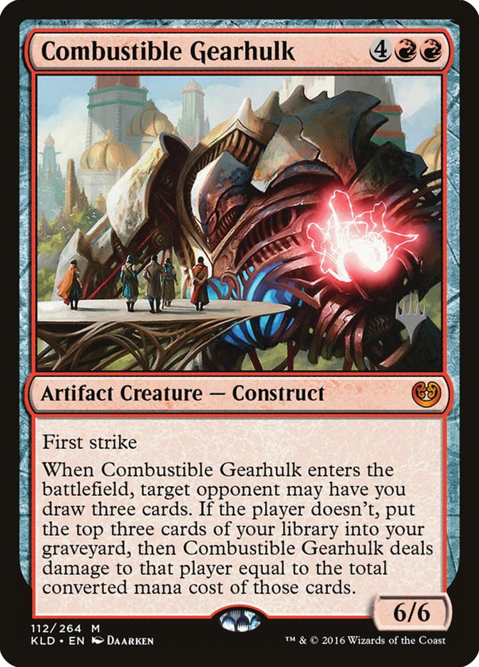 Combustible Gearhulk (Promo Pack) [Kaladesh Promos] (PKLD 112P)