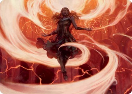 Crackle with Power Art Card [Strixhaven: School of Mages Art Series] (ASTX 12)