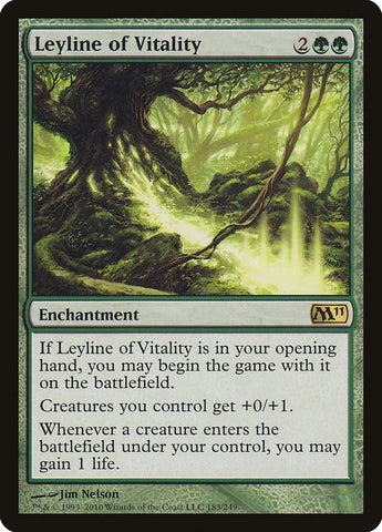 Leyline of Vitality [Magic 2011] (M11 183)