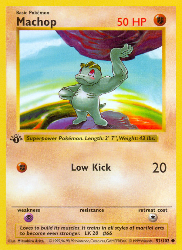 Machop (52/102) [Base Set 1st Edition]