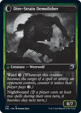 Burly Breaker // Dire-Strain Demolisher [Innistrad: Double Feature] (DBL 174)