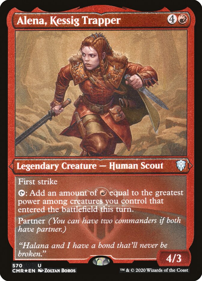 Alena, Kessig Trapper [Commander Legends Etched] (PCMR 570)