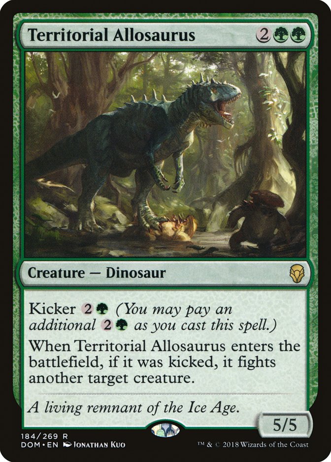 Territorial Allosaurus [Dominaria] (DOM 184)