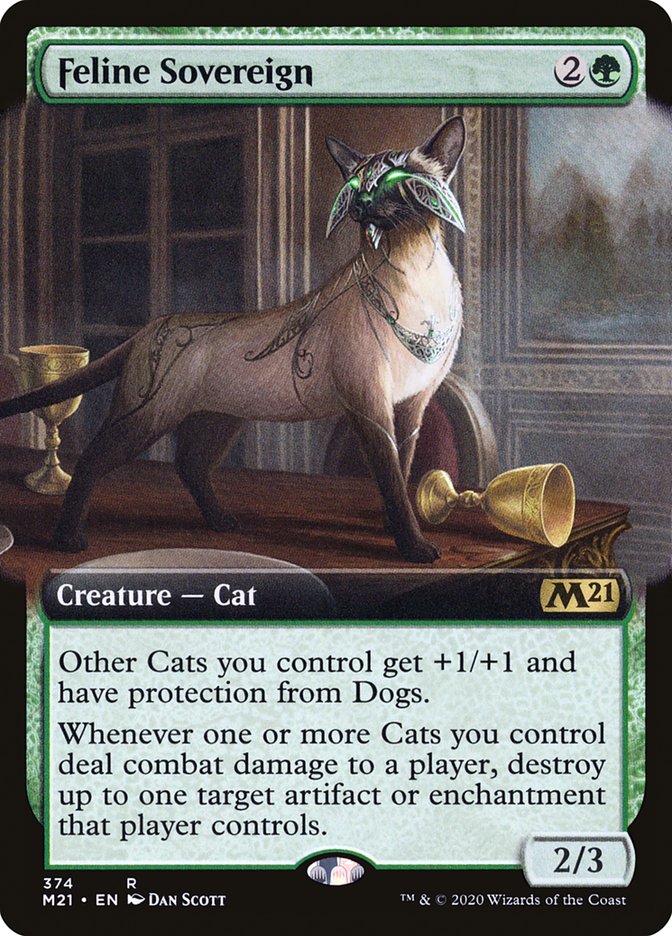Feline Sovereign (Extended Art) [Core Set 2021] (M21 374)