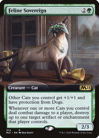 Feline Sovereign (Extended Art) [Core Set 2021] (M21 374)