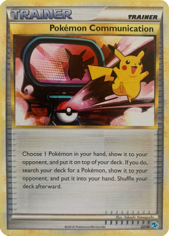 Pokemon Communication (22/30) [HeartGold & SoulSilver: Trainer Kit - Gyarados & Raichu]