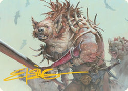 Gnoll Art Card (Gold-Stamped Signature) [Dungeons & Dragons: Adventures in the Forgotten Realms Art Series] (AAFR 11)