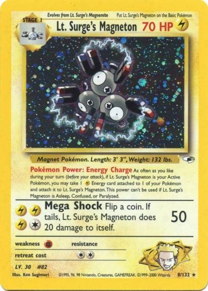 Lt. Surge's Magneton (8/132) [Gym Heroes]