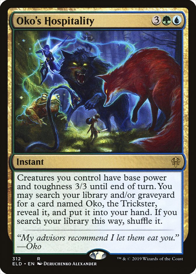 Oko's Hospitality [Throne of Eldraine] (ELD 312)