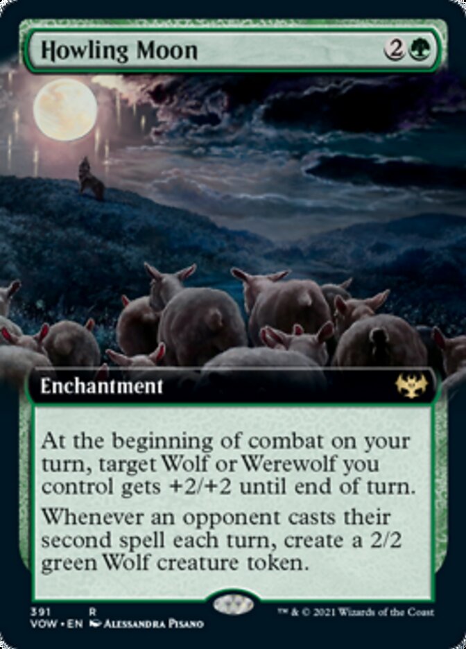 Howling Moon (Extended) [Innistrad: Crimson Vow] (VOW 391)