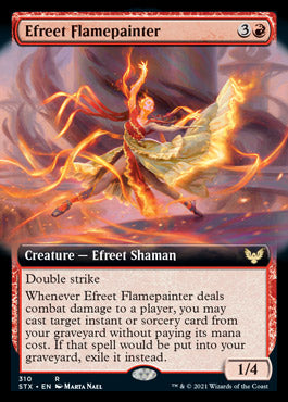 Efreet Flamepainter (Extended) [Strixhaven: School of Mages] (STX 310)