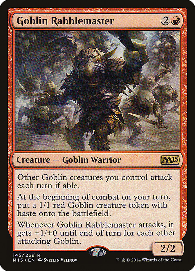 Goblin Rabblemaster [Magic 2015] (M15 145)
