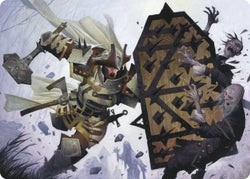 Estwald Shieldbasher Art Card [Innistrad: Crimson Vow Art Series] (AVOW 9)