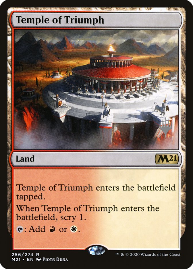 Temple of Triumph (Promo Pack) [Core Set 2021 Promos] (PM21 256P)