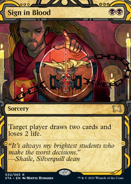 Sign in Blood (Etched Foil) [Strixhaven Mystical Archive] (STA 32)