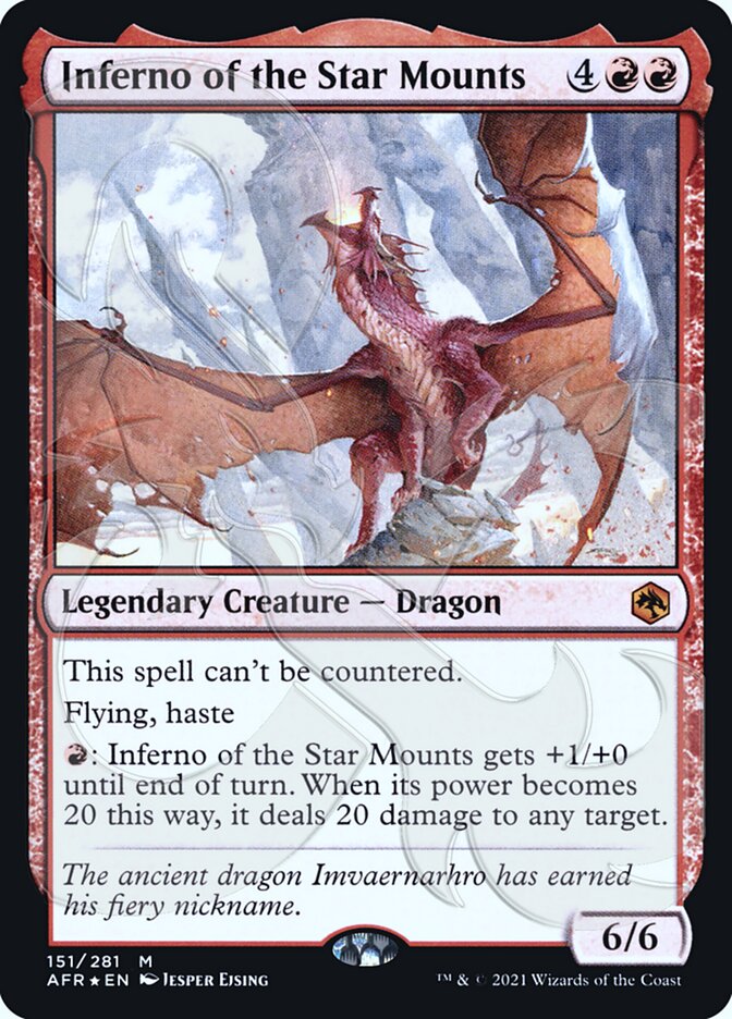 Inferno of the Star Mounts (Ampersand Promo) [Dungeons & Dragons: Adventures in the Forgotten Realms Promos] (PAFR 151A)