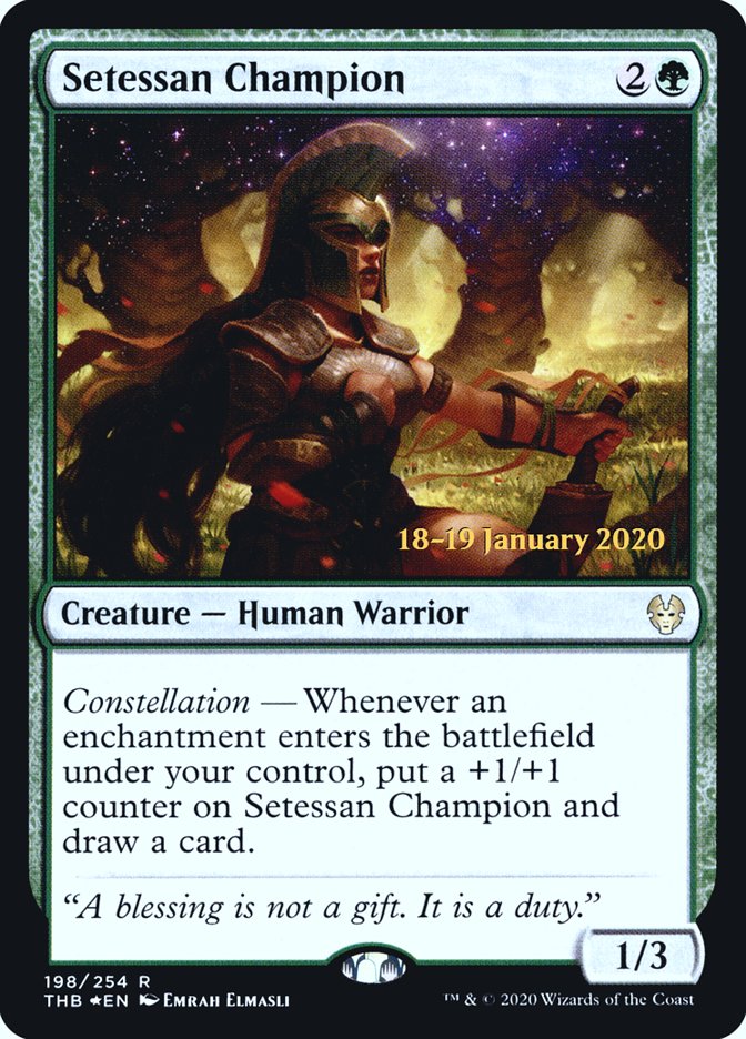 Setessan Champion [Theros Beyond Death Prerelease Promos] (PTHB 198S)