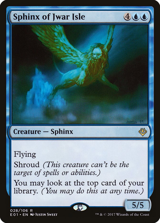 Sphinx of Jwar Isle [Archenemy: Nicol Bolas] (E01 28)