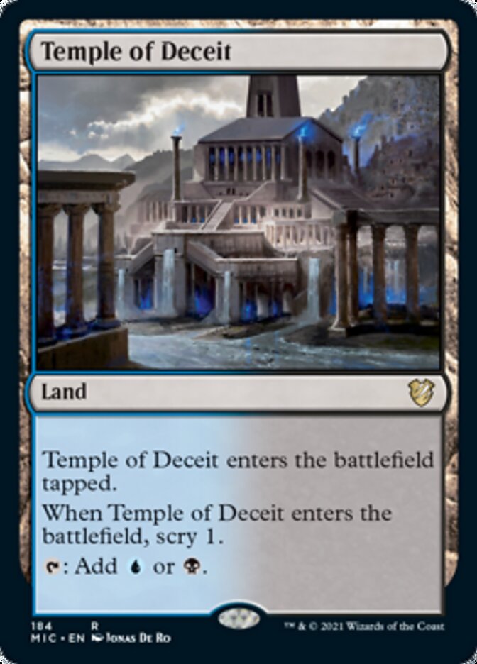Temple of Deceit [Innistrad: Midnight Hunt Commander] (MIC 184)
