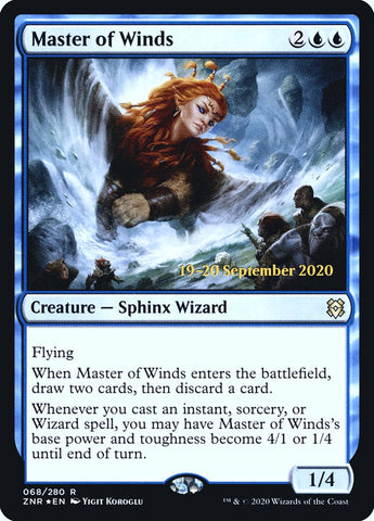 Master of Winds  [Zendikar Rising Prerelease Promos] (PZNR 68S)