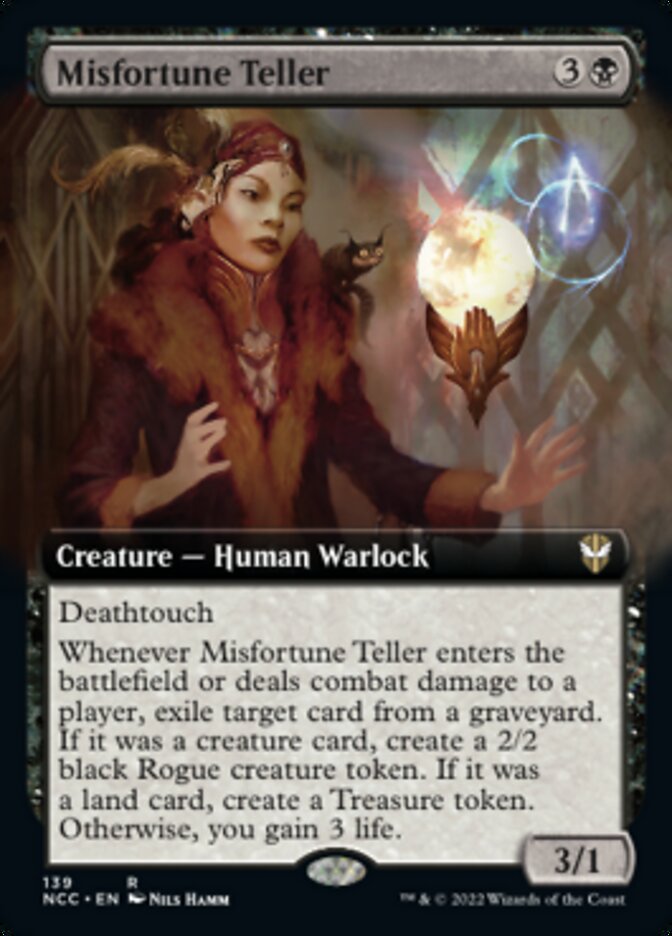 Misfortune Teller (Extended Art) [Streets of New Capenna Commander] (NCC 139)