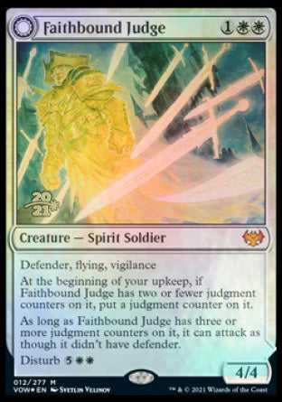 Faithbound Judge // Sinner's Judgment [Innistrad: Crimson Vow Prerelease Promos] (PVOW 12)