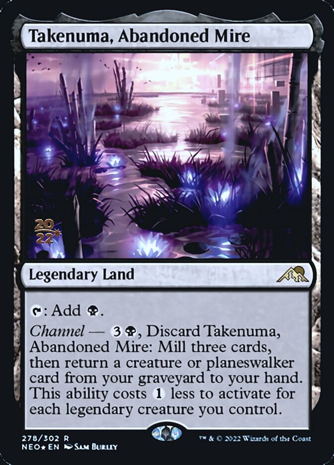 Takenuma, Abandoned Mire [Kamigawa: Neon Dynasty Prerelease Promos] (PNEO 278)