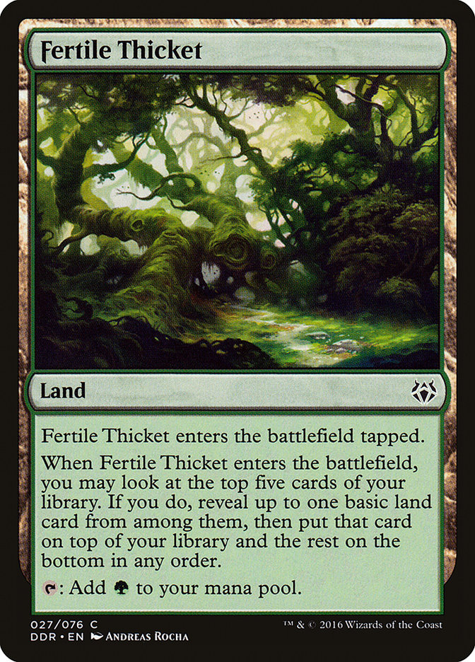 Fertile Thicket [Duel Decks: Nissa vs. Ob Nixilis] (DDR 27)