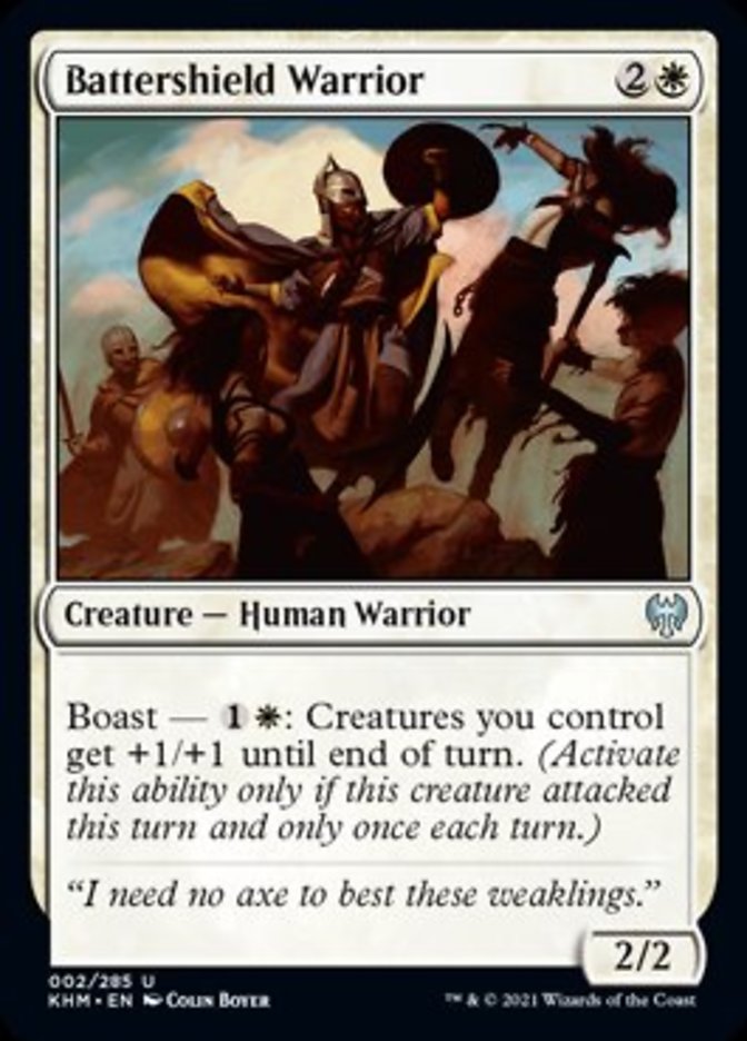 Battershield Warrior [Kaldheim] (KHM 2)