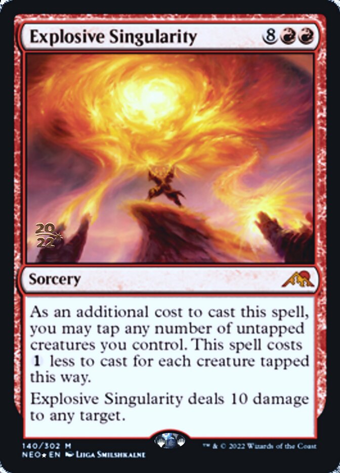 Explosive Singularity [Kamigawa: Neon Dynasty Prerelease Promos] (PNEO 140)