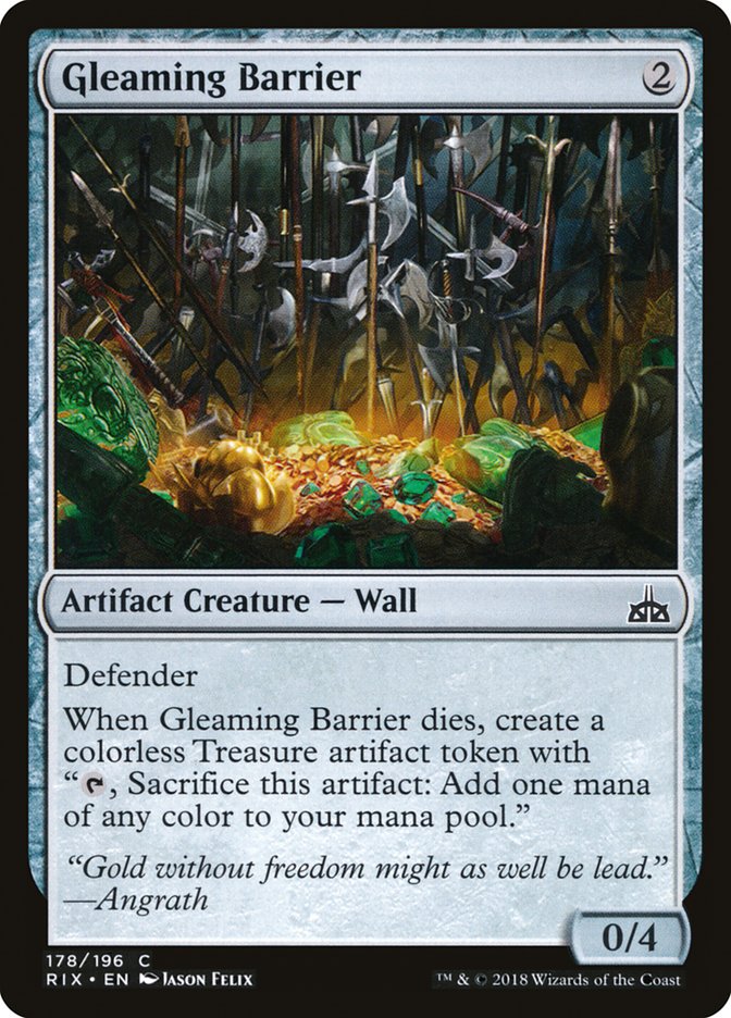 Gleaming Barrier [Rivals of Ixalan] (RIX 178)